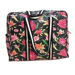 Aldo Black Floral Tote Bag